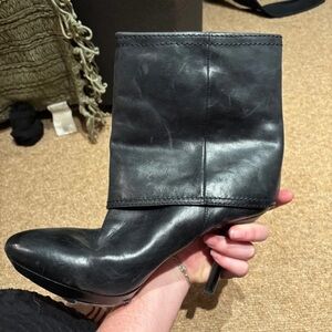 Nine West Black Heeled Boots